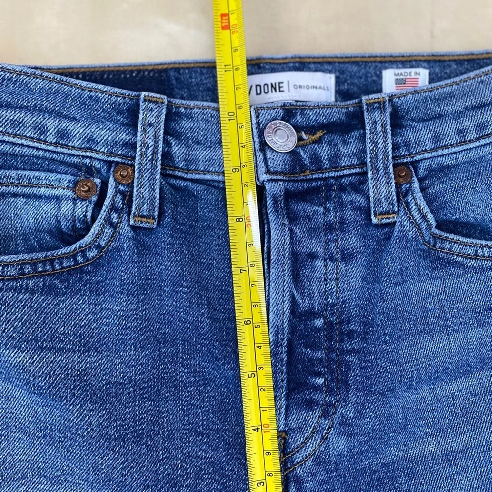 RE/DONE High Rise Ankle Crop Stretch Size 24 Casual Classic‎ Closet Staple
